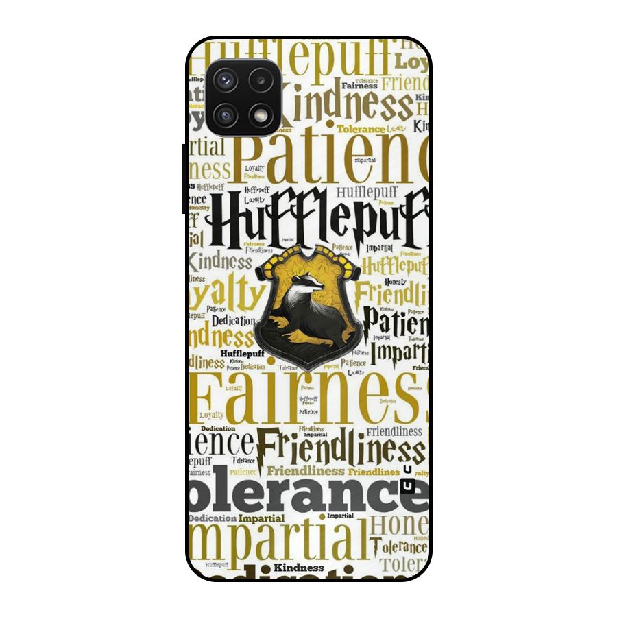 Yellow Fairness Metal Back Case for Galaxy A22 5G
