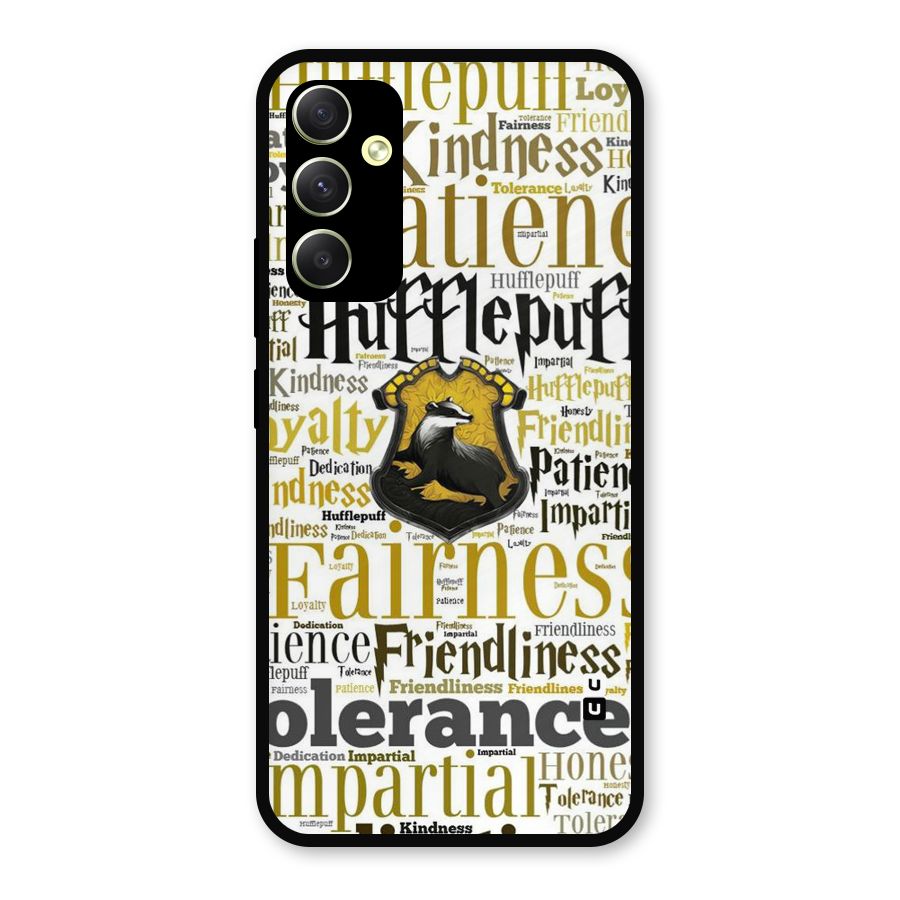 Yellow Fairness Metal Back Case for Galaxy A34
