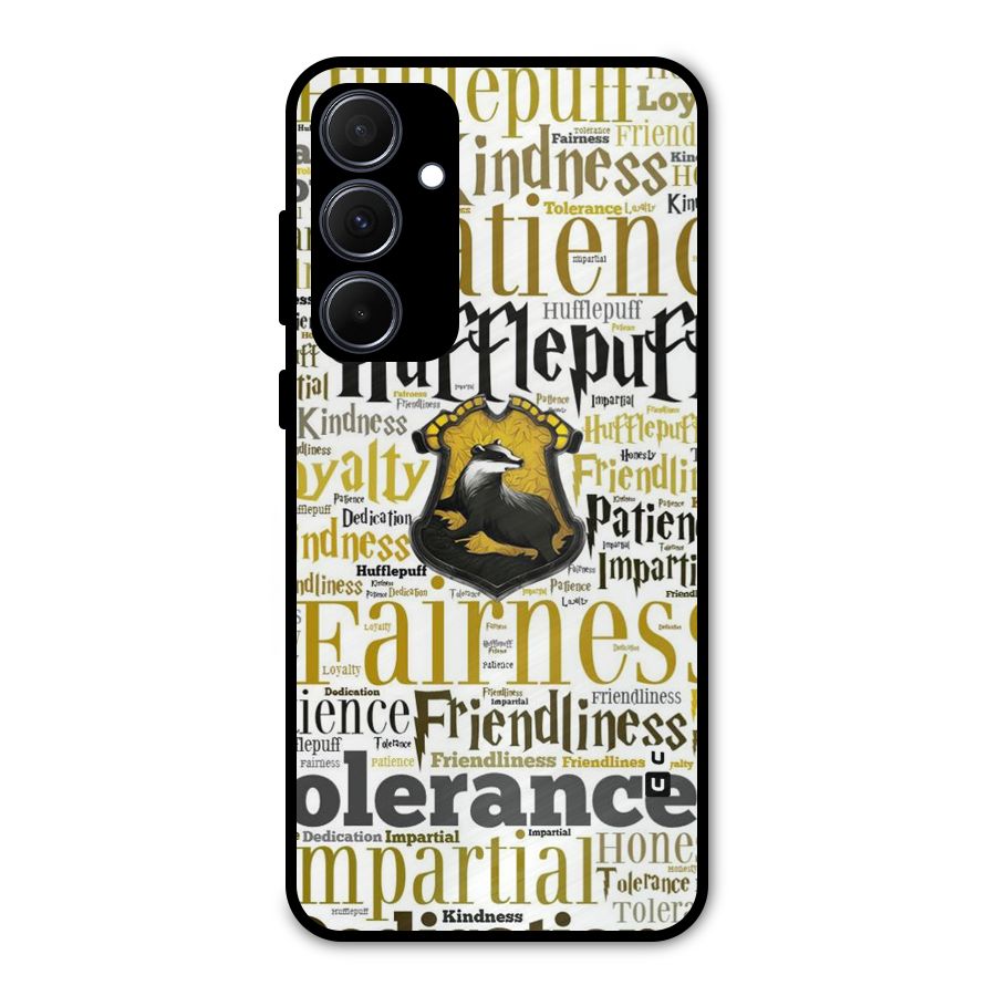 Yellow Fairness Metal Back Case for Galaxy A35
