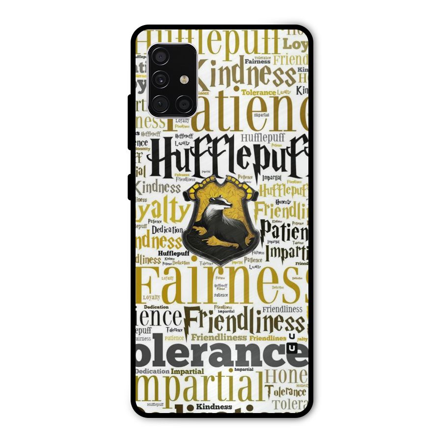 Yellow Fairness Metal Back Case for Galaxy A51