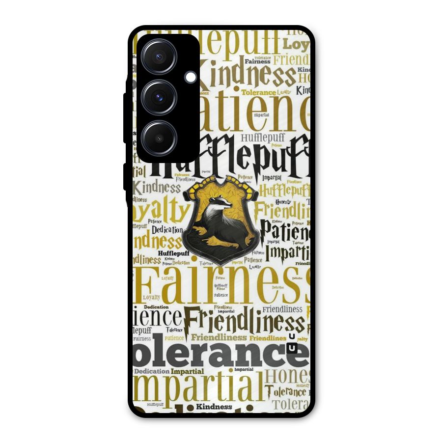 Yellow Fairness Metal Back Case for Galaxy A55