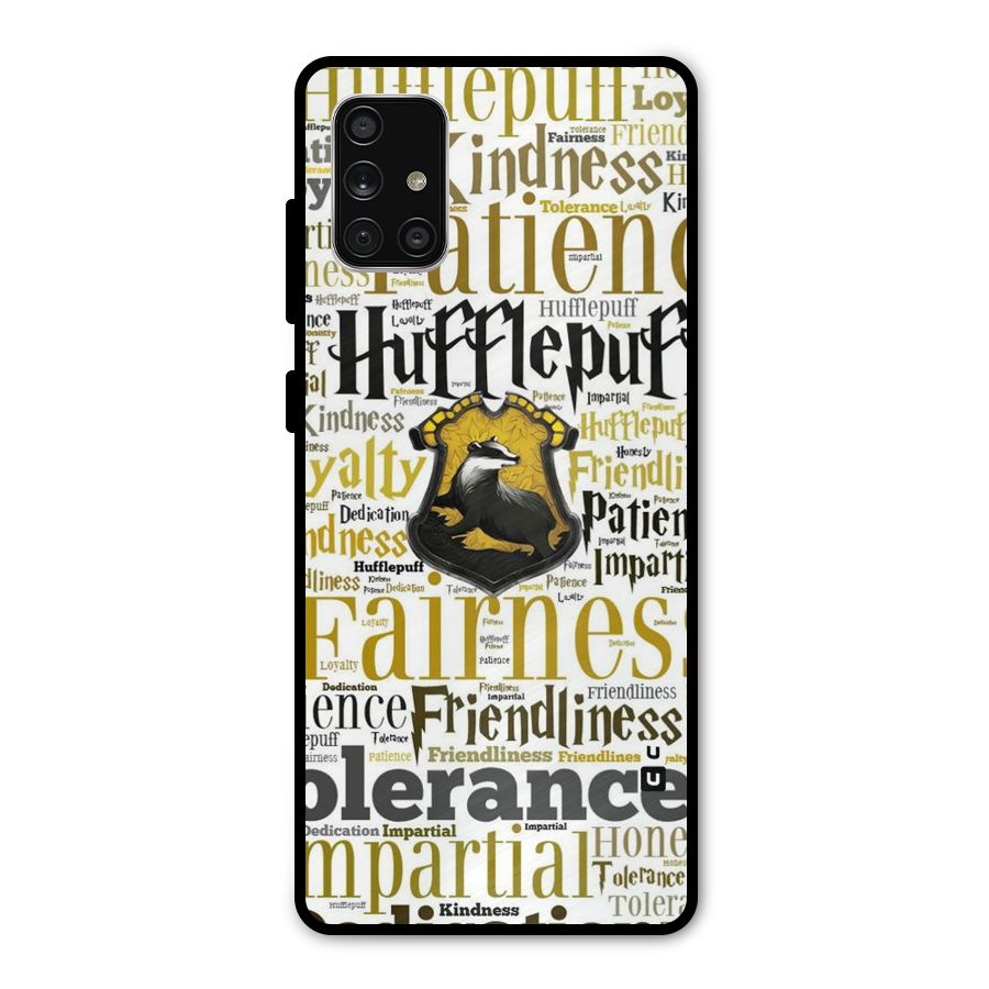 Yellow Fairness Metal Back Case for Galaxy A71