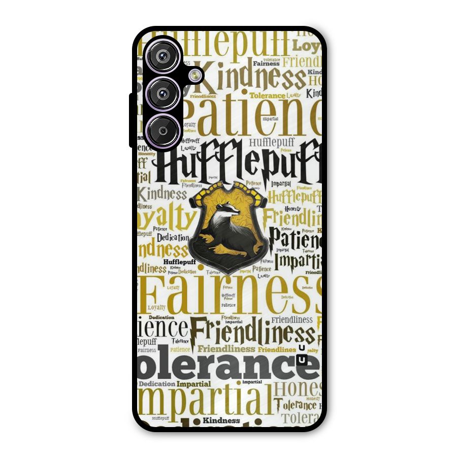 Yellow Fairness Metal Back Case for Galaxy M15