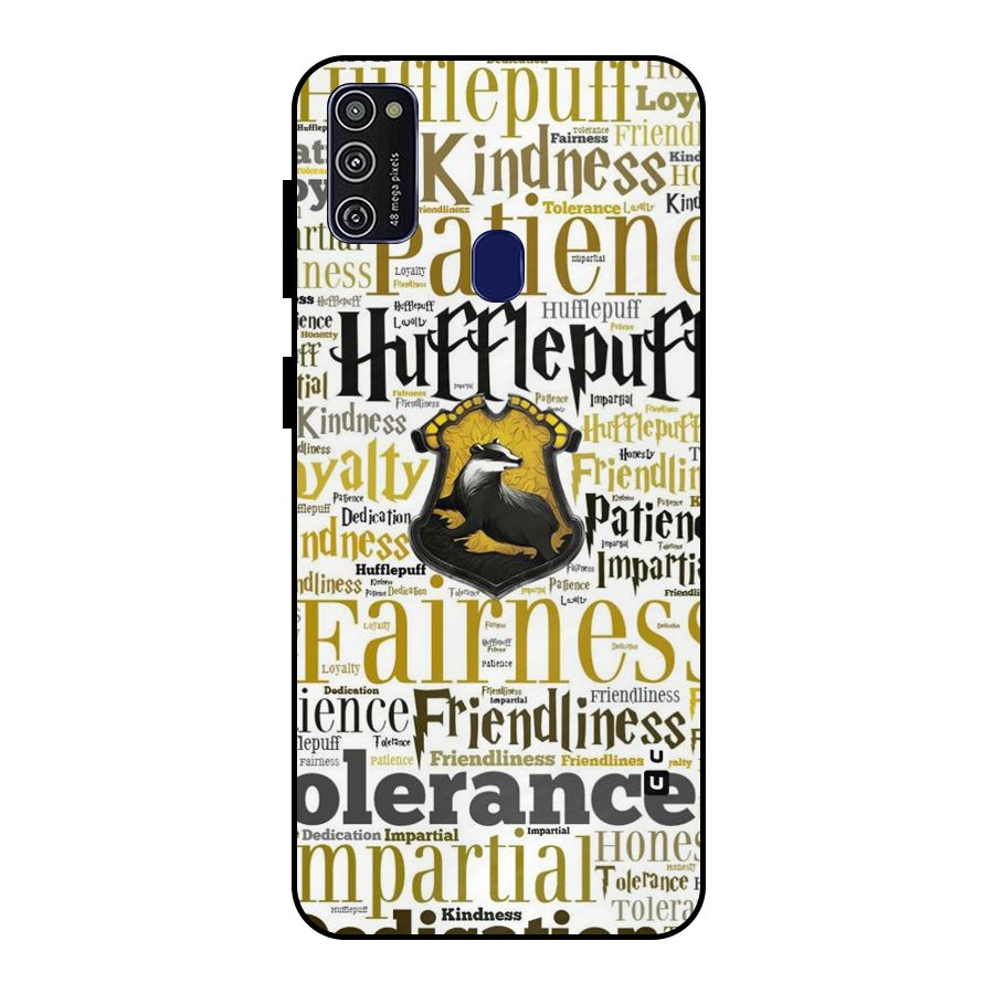 Yellow Fairness Metal Back Case for Galaxy M21