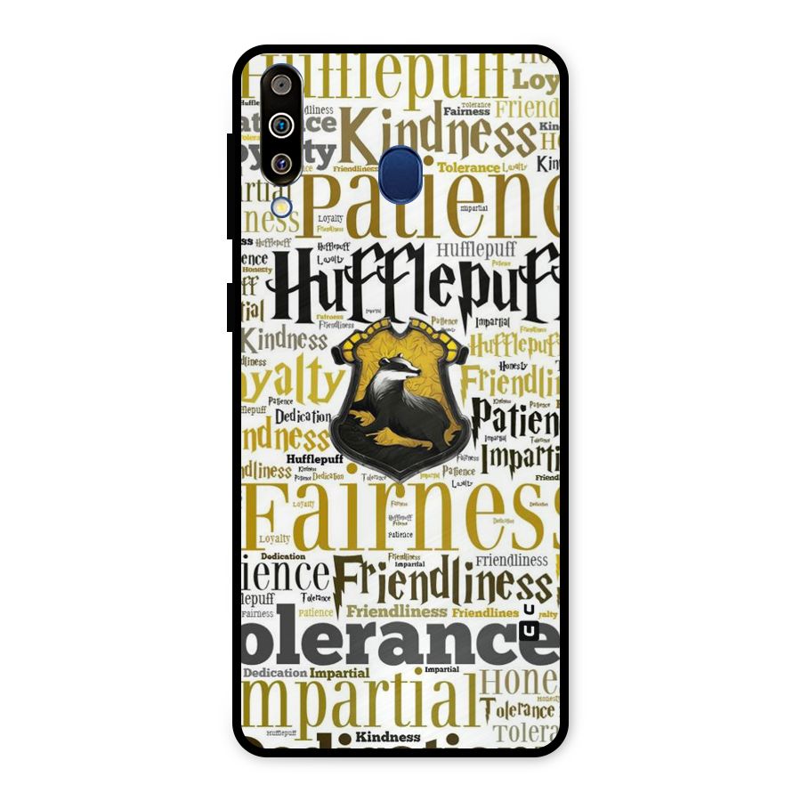 Yellow Fairness Metal Back Case for Galaxy M30
