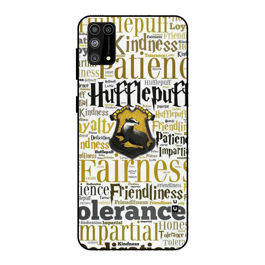 Yellow Fairness Metal Back Case for Galaxy M31