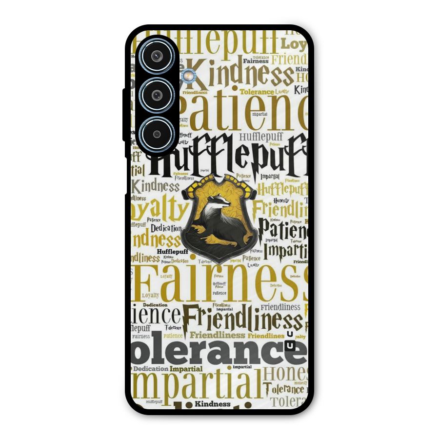 Yellow Fairness Metal Back Case for Galaxy M35