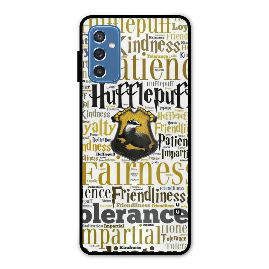 Yellow Fairness Metal Back Case for Galaxy M52 5G