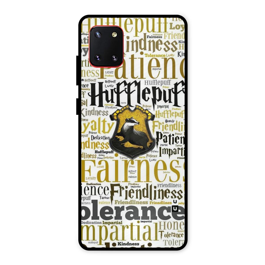 Yellow Fairness Metal Back Case for Galaxy Note 10 Lite