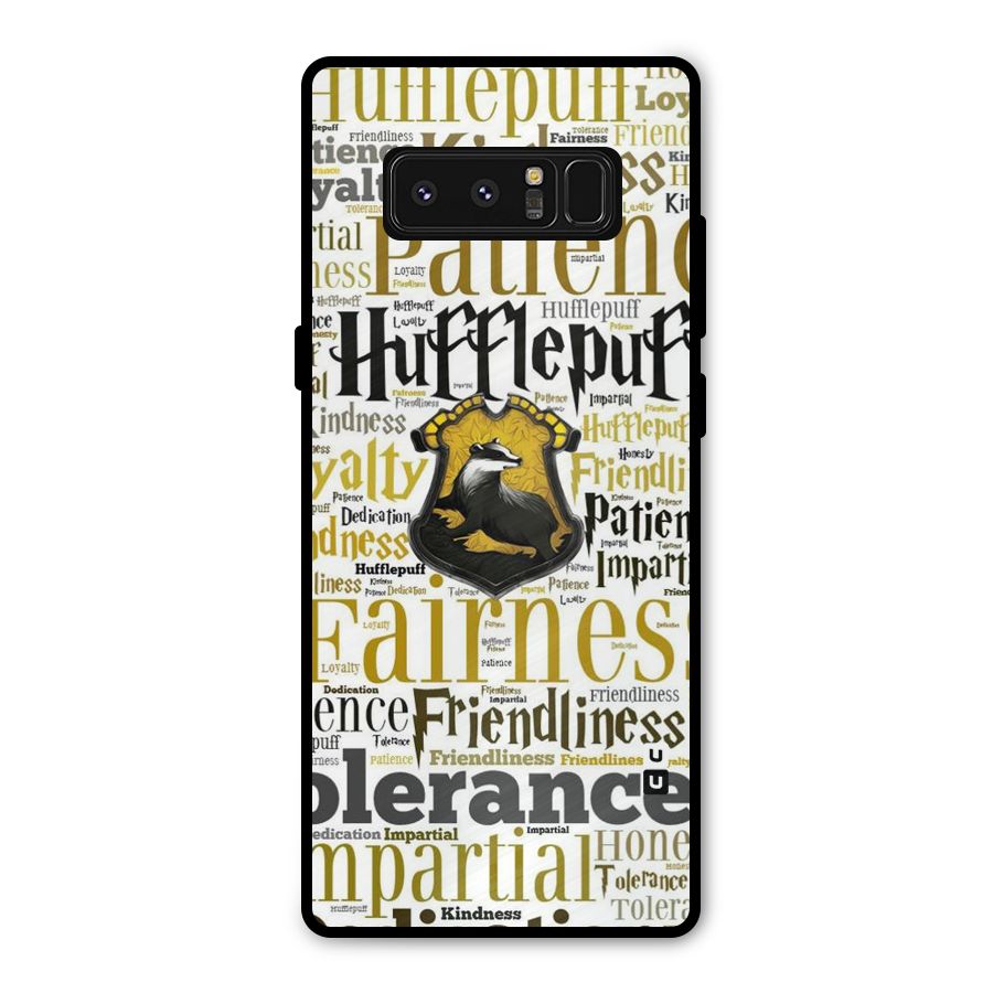 Yellow Fairness Metal Back Case for Galaxy Note 8