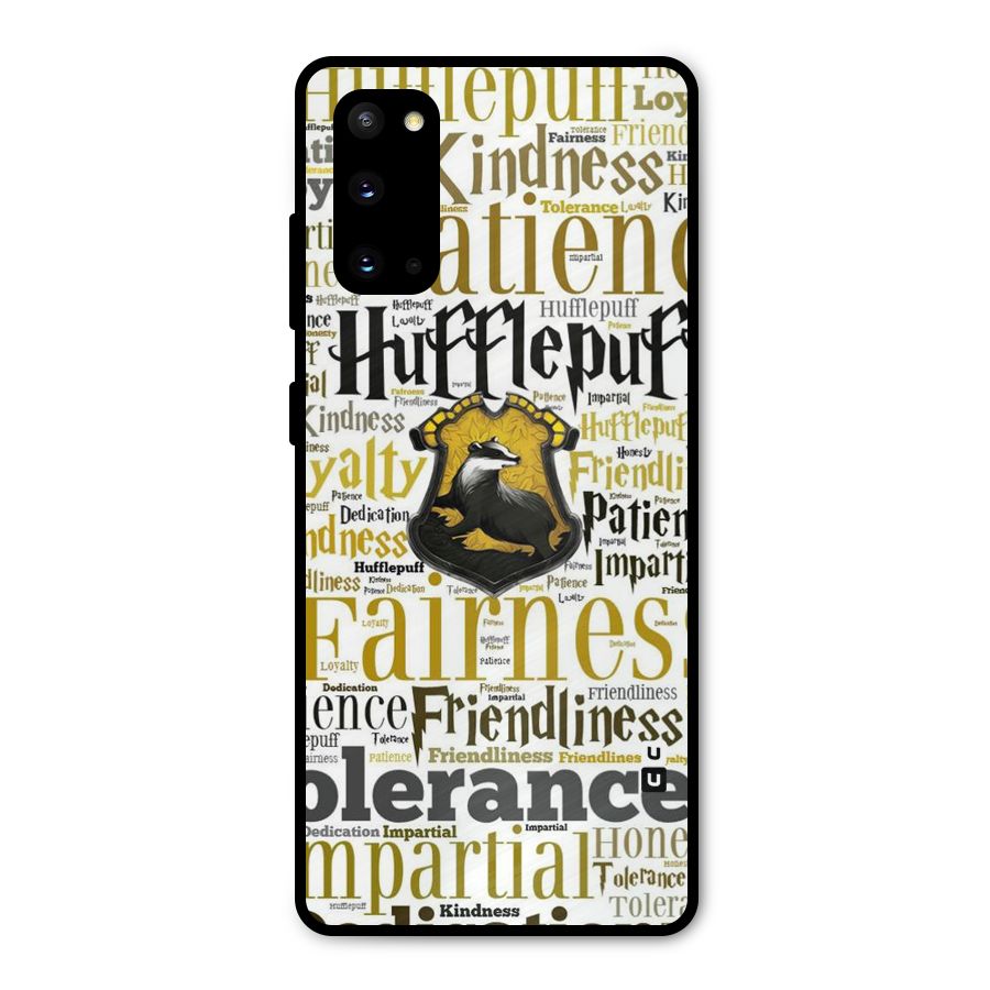Yellow Fairness Metal Back Case for Galaxy S20