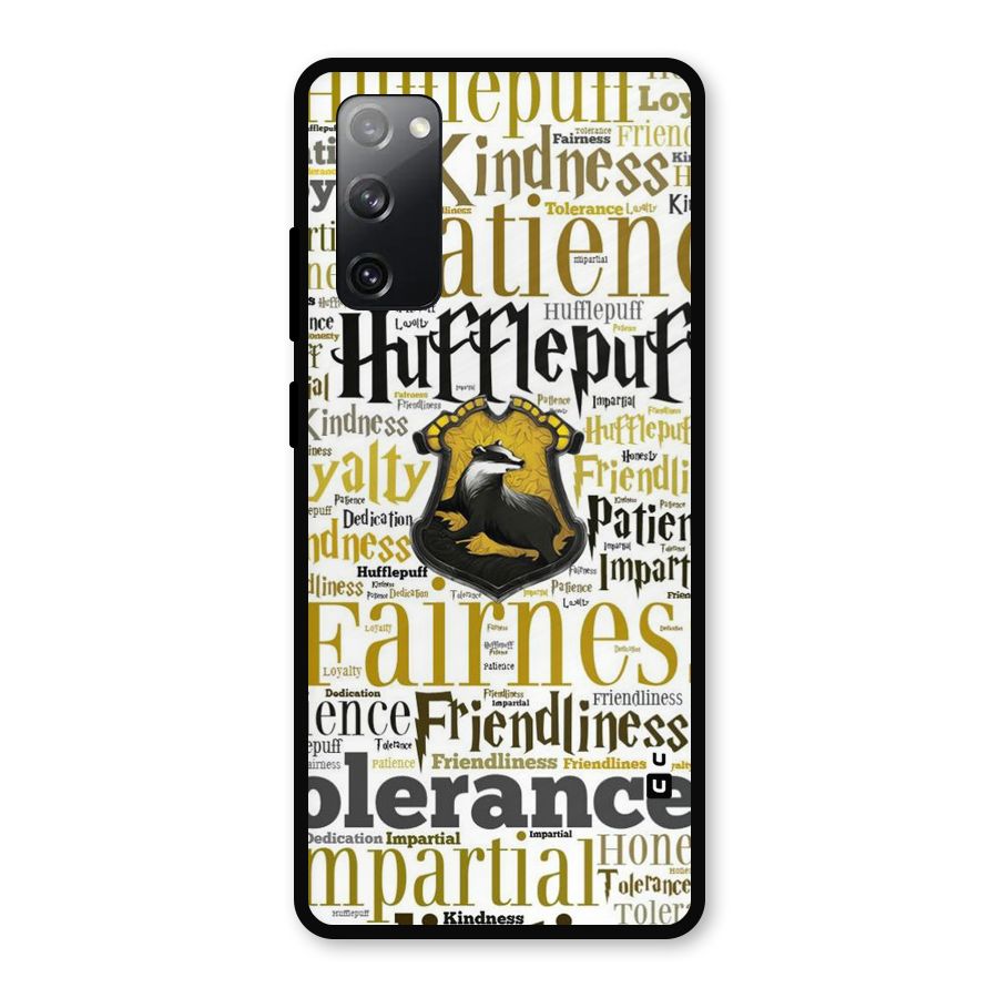 Yellow Fairness Metal Back Case for Galaxy S20 FE
