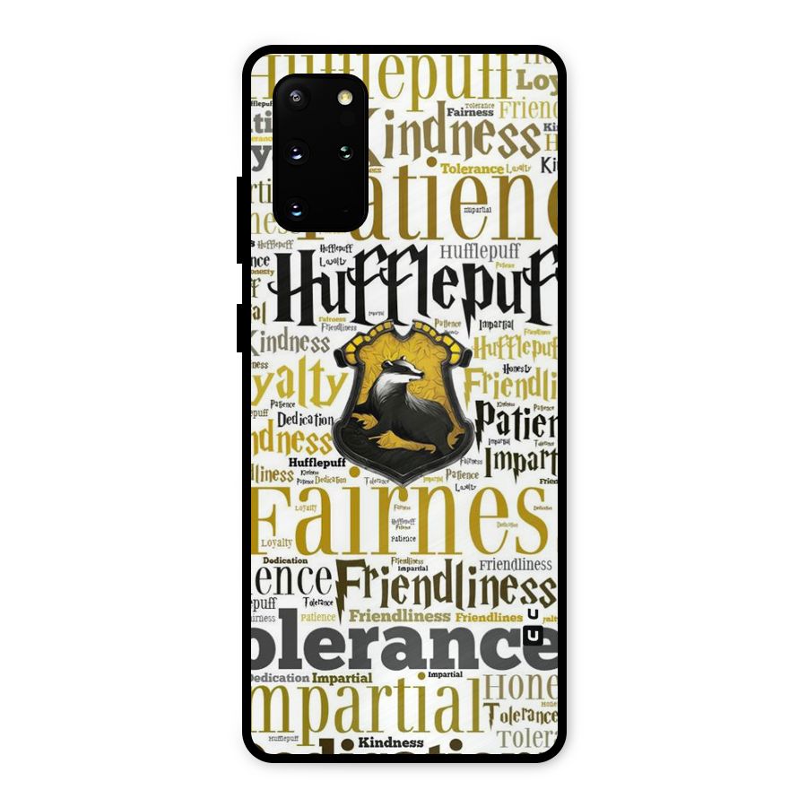 Yellow Fairness Metal Back Case for Galaxy S20 Plus