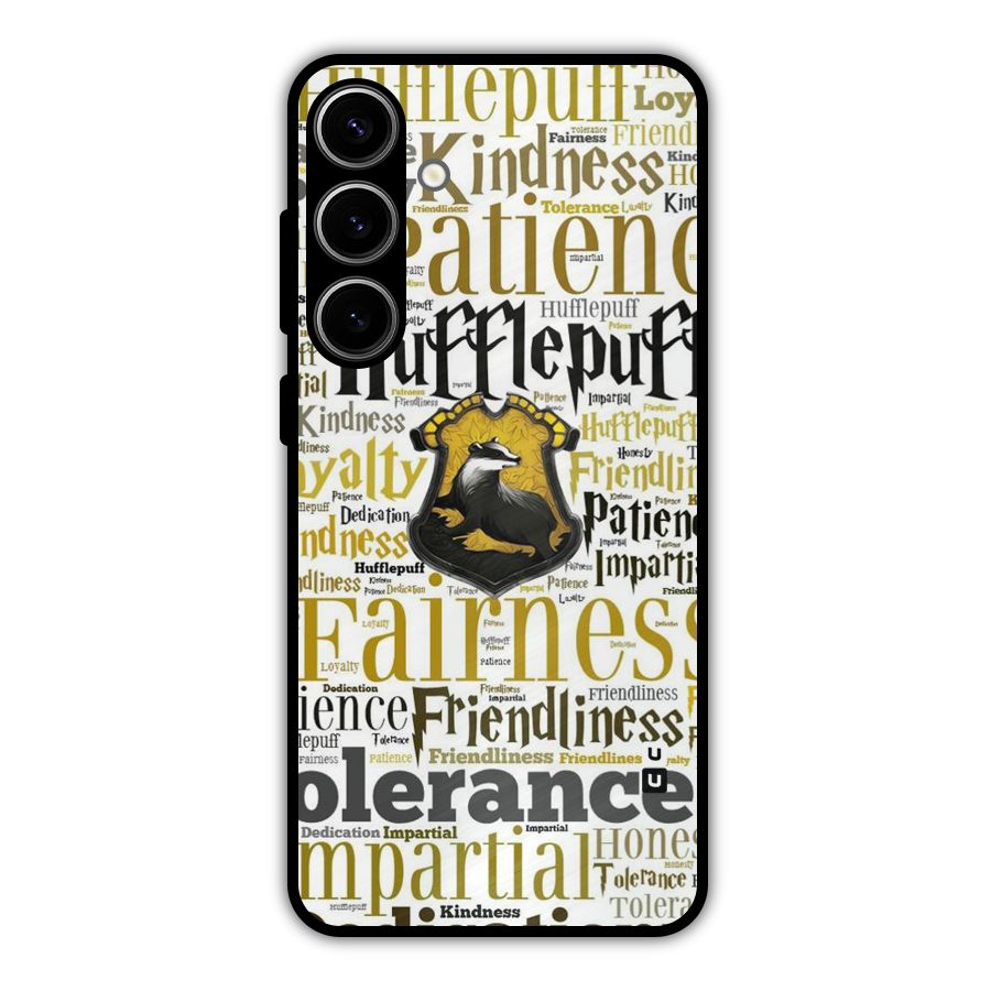 Yellow Fairness Metal Back Case for Galaxy S24 Plus