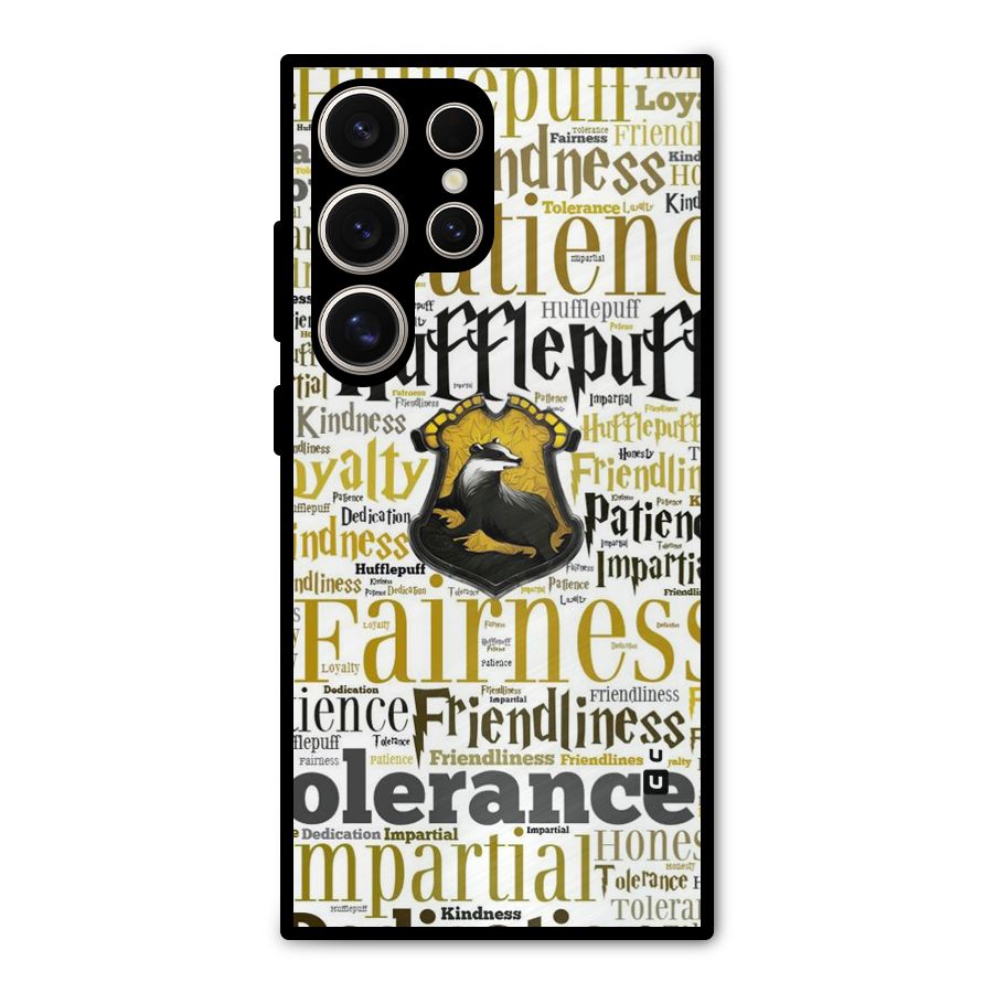 Yellow Fairness Metal Back Case for Galaxy S24 Ultra