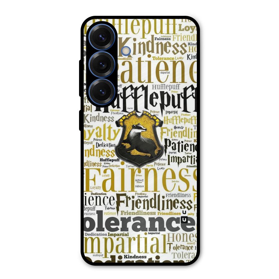 Yellow Fairness Metal Back Case for Galaxy S25