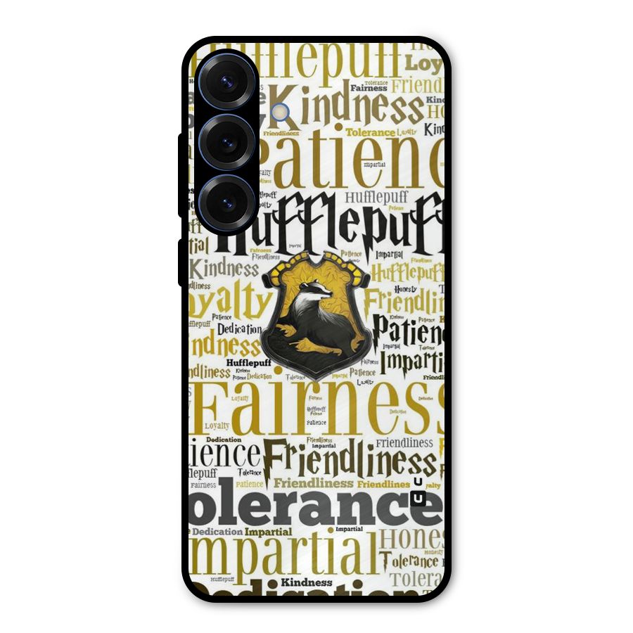 Yellow Fairness Metal Back Case for Galaxy S25 Plus