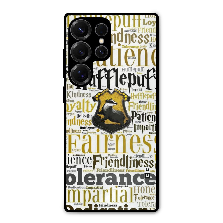 Yellow Fairness Metal Back Case for Galaxy S25 Ultra