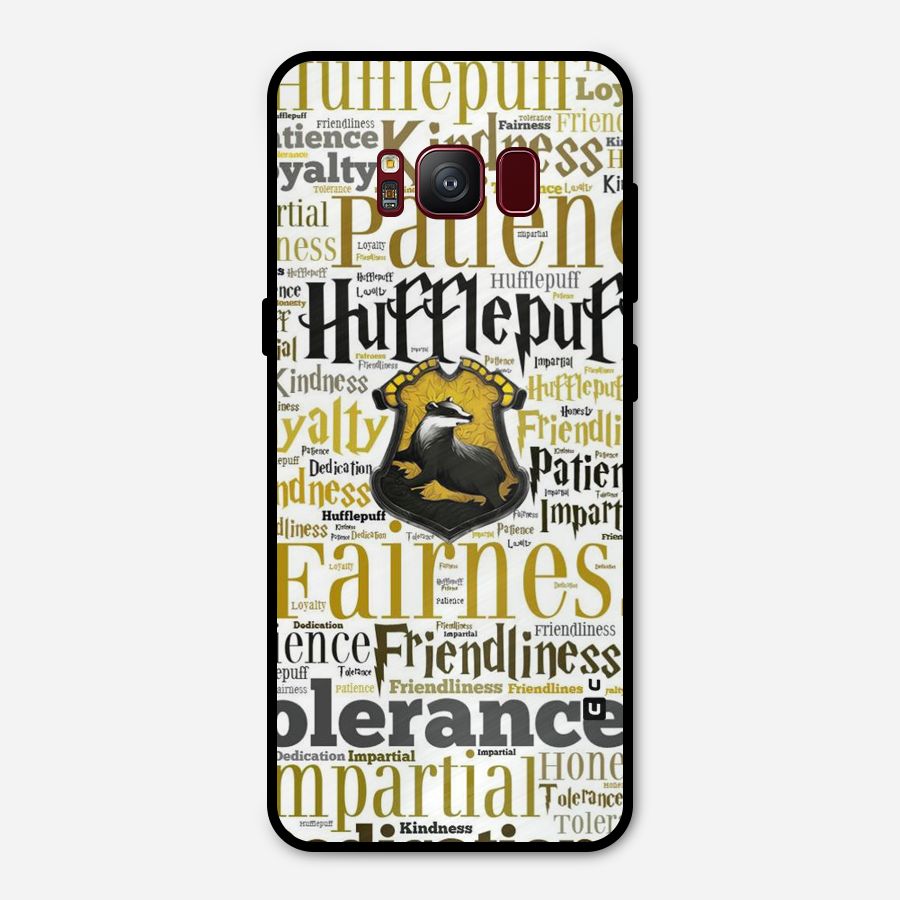 Yellow Fairness Metal Back Case for Galaxy S8