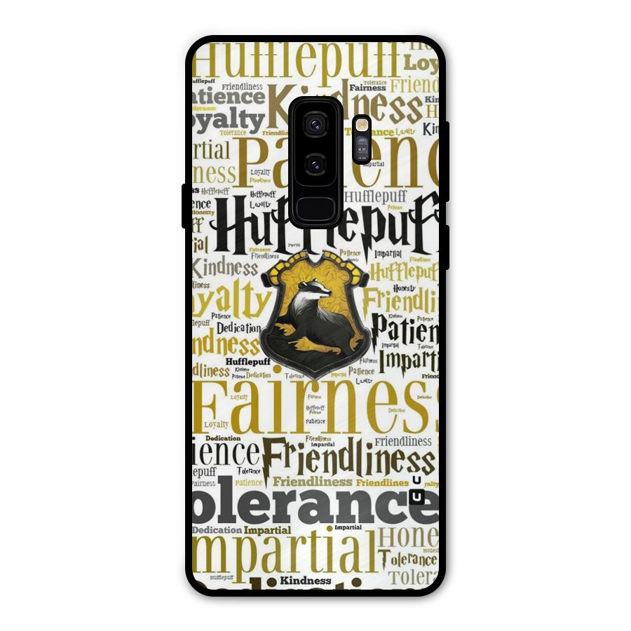 Yellow Fairness Metal Back Case for Galaxy S9 Plus