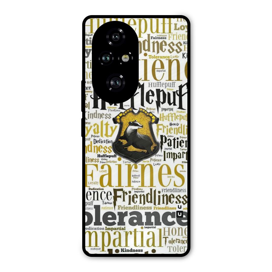 Yellow Fairness Metal Back Case for Honor 200 Pro