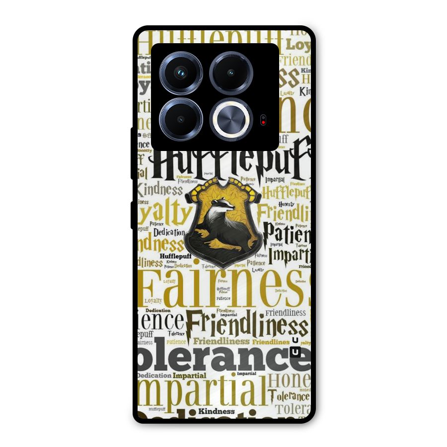 Yellow Fairness Metal Back Case for Infinix Note 40 5G