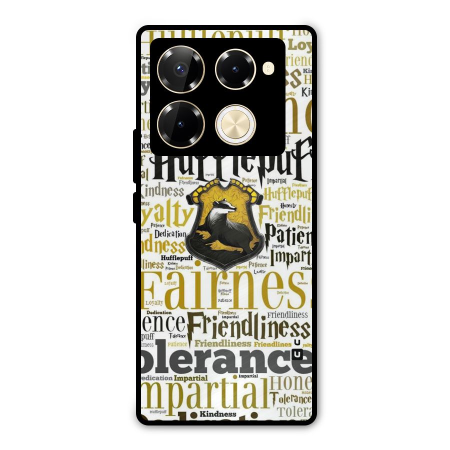 Yellow Fairness Metal Back Case for Infinix Note 40 Pro