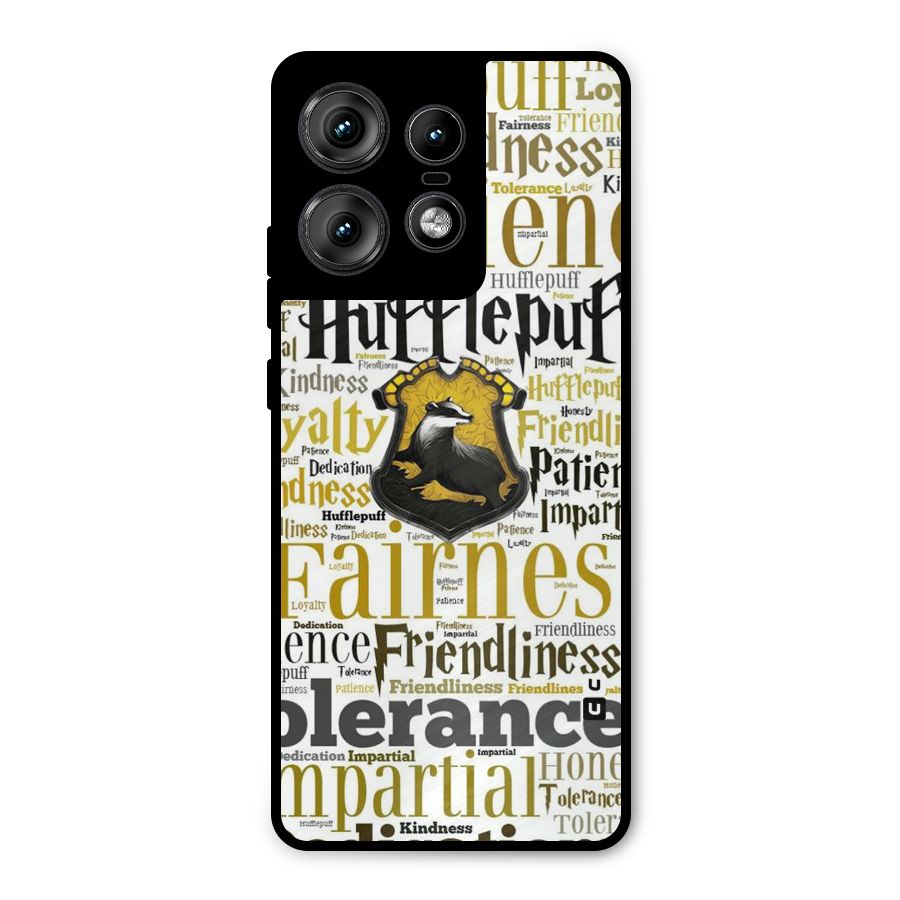 Yellow Fairness Metal Back Case for Motorola Edge 50 Pro