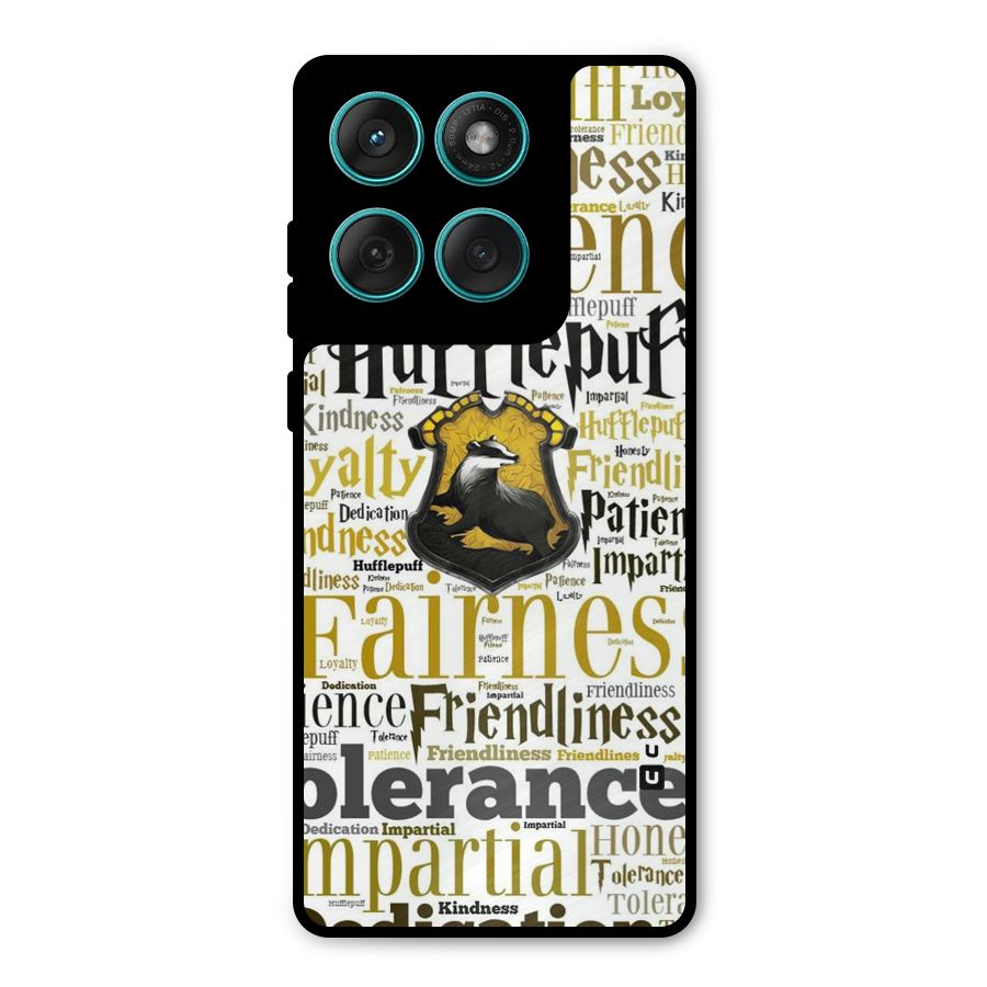 Yellow Fairness Metal Back Case for Motorola Edge 60