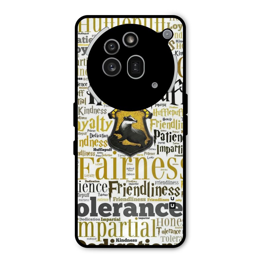 Yellow Fairness Metal Back Case for Nothing Phone 3a Pro