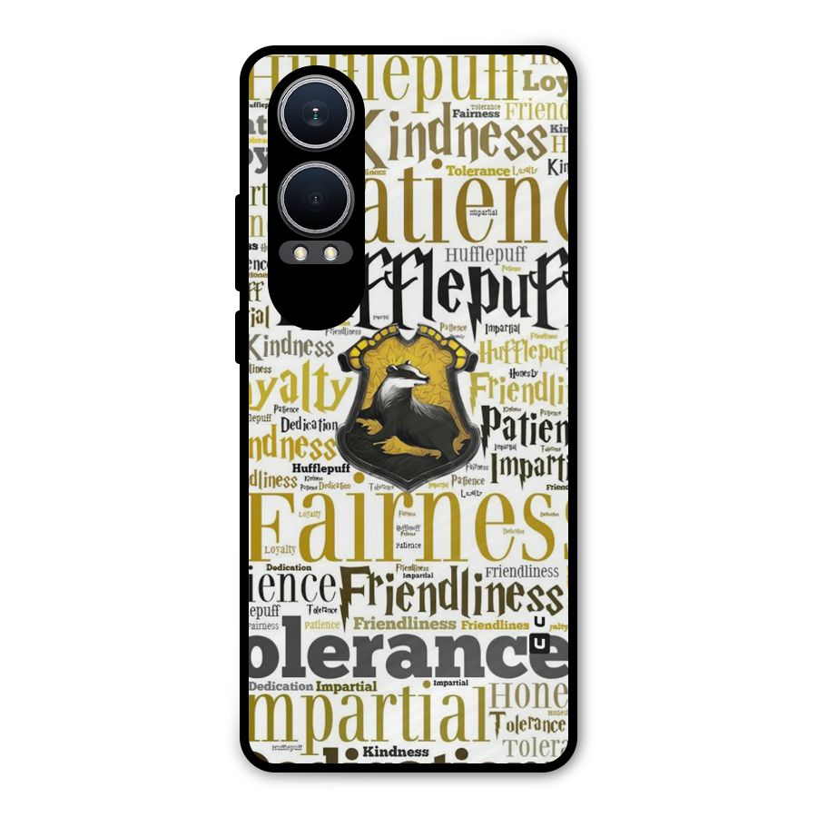 Yellow Fairness Metal Back Case for OnePlus Nord CE4 Lite
