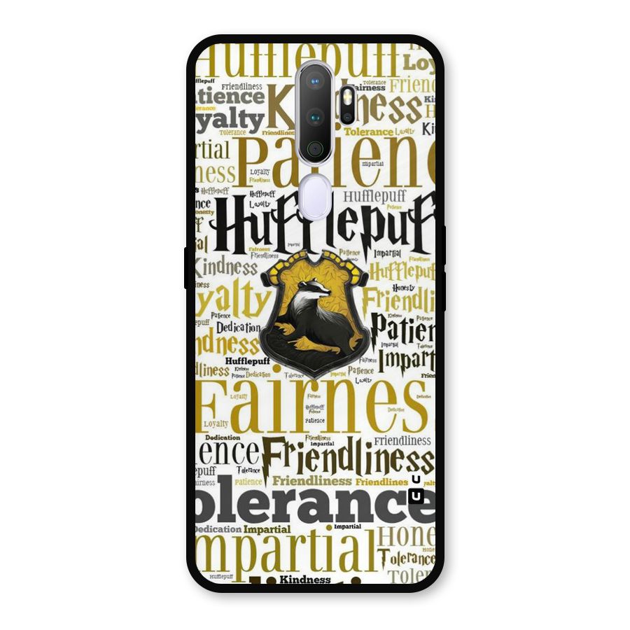 Yellow Fairness Metal Back Case for Oppo A5 (2020)