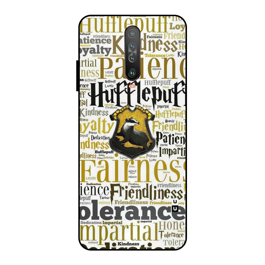 Yellow Fairness Metal Back Case for Poco X2