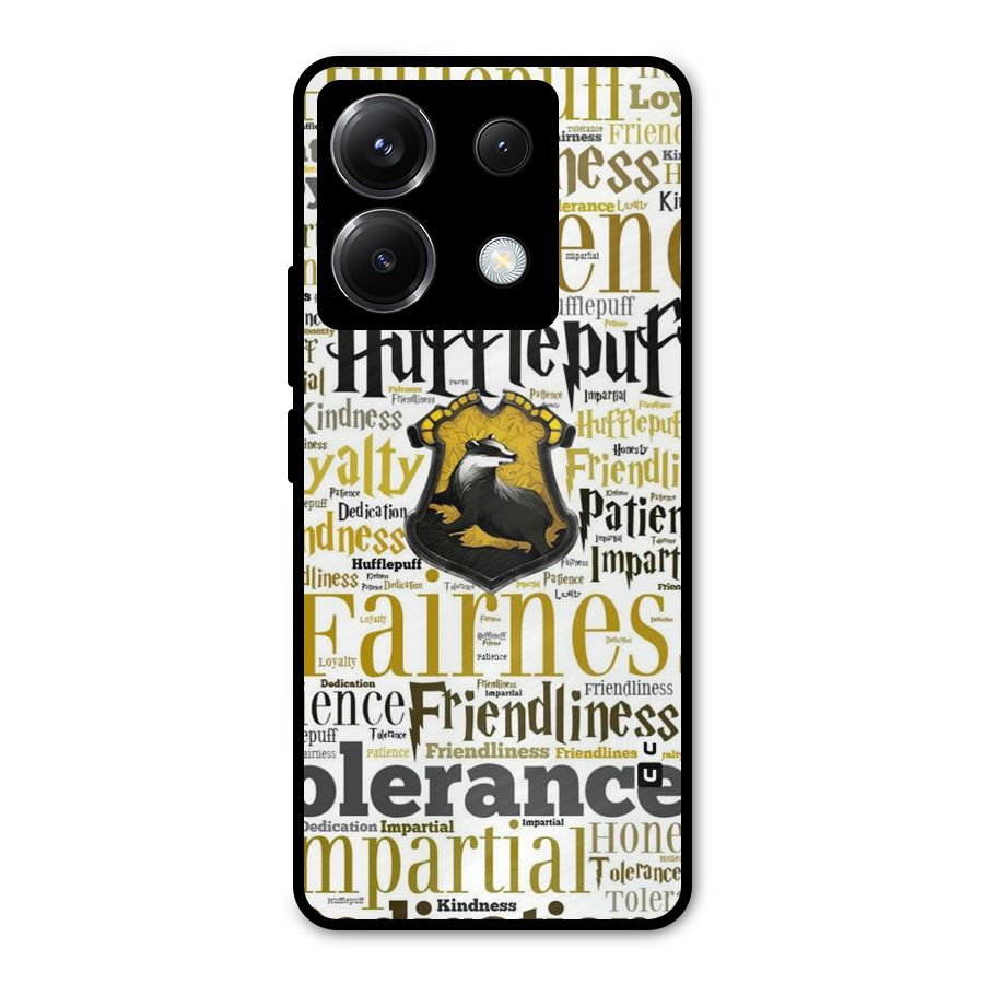 Yellow Fairness Metal Back Case for Poco X6