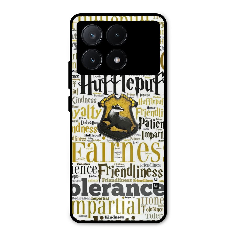 Yellow Fairness Metal Back Case for Poco X6 Pro