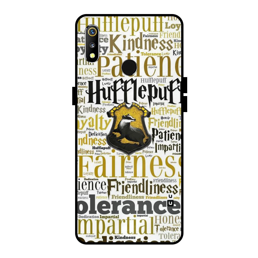 Yellow Fairness Metal Back Case for Realme 3i