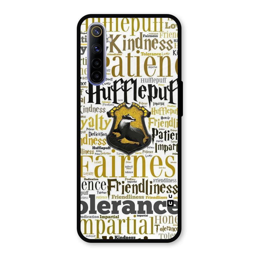 Yellow Fairness Metal Back Case for Realme 6