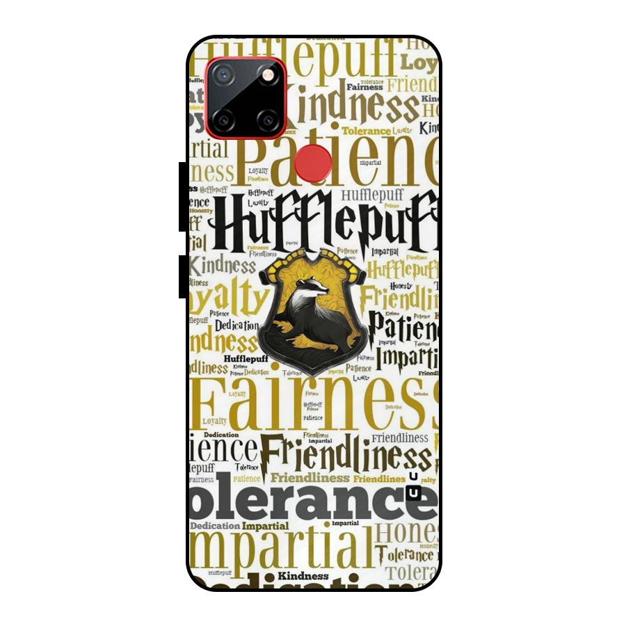 Yellow Fairness Metal Back Case for Realme C12