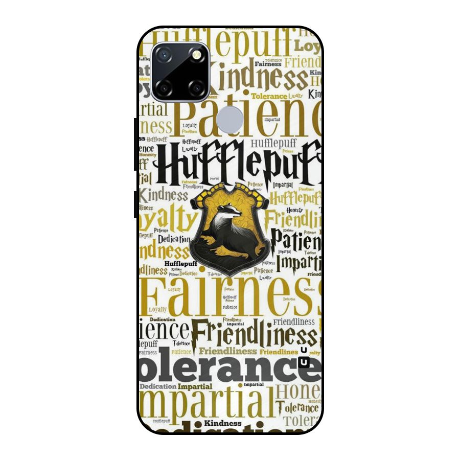 Yellow Fairness Metal Back Case for Realme Narzo 30A