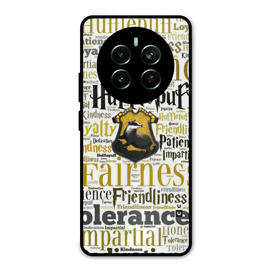 Yellow Fairness Metal Back Case for Realme Narzo 70 Pro