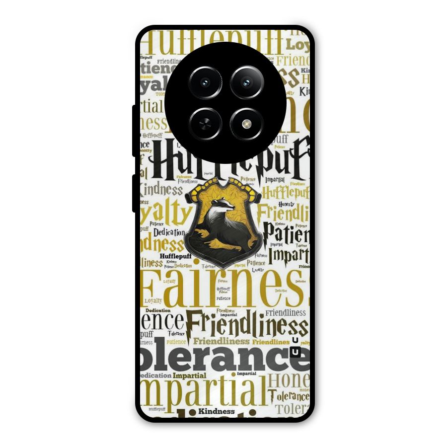 Yellow Fairness Metal Back Case for Realme Narzo 70x 5G
