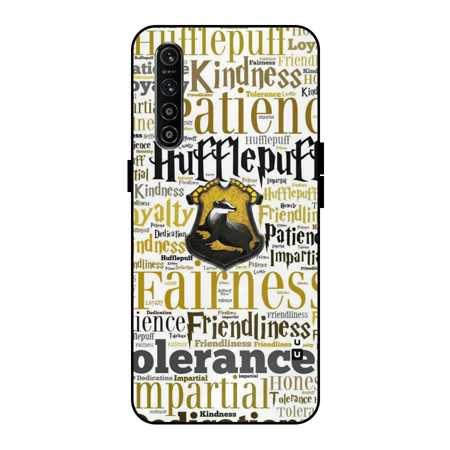 Yellow Fairness Metal Back Case for Realme XT