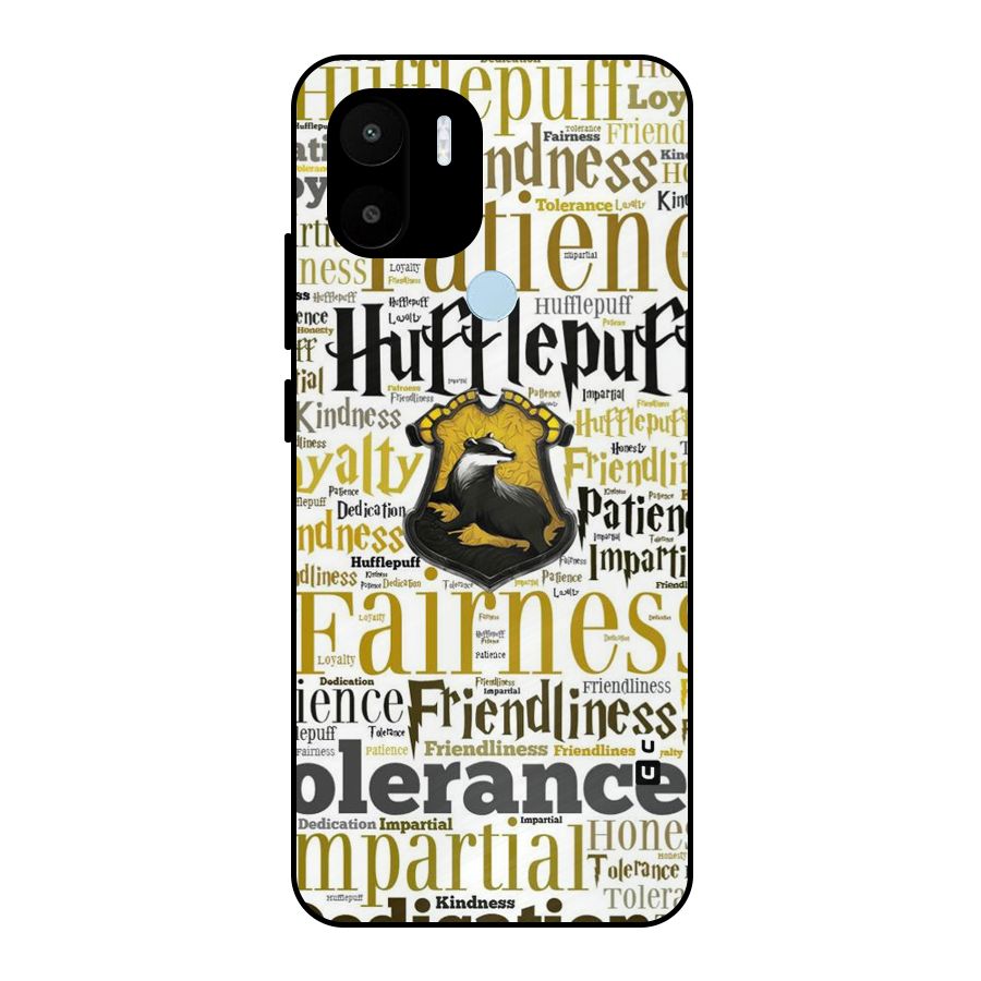 Yellow Fairness Metal Back Case for Redmi A1+