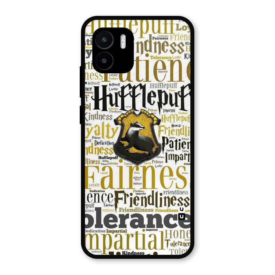 Yellow Fairness Metal Back Case for Redmi A2