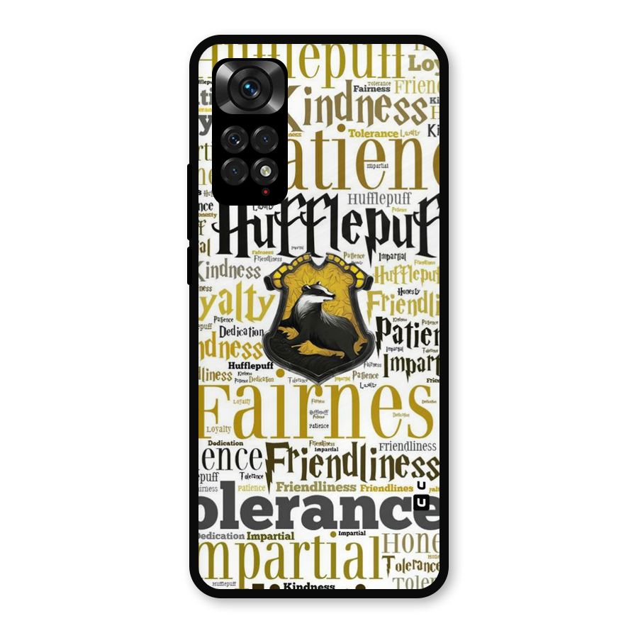 Yellow Fairness Metal Back Case for Redmi Note 11s