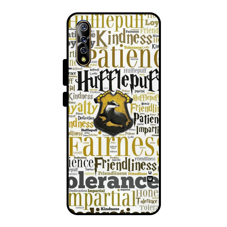 Yellow Fairness Metal Back Case for Vivo S1