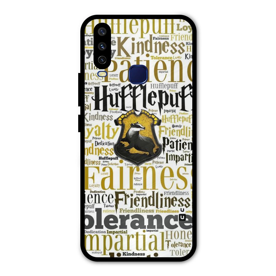 Yellow Fairness Metal Back Case for Vivo U10