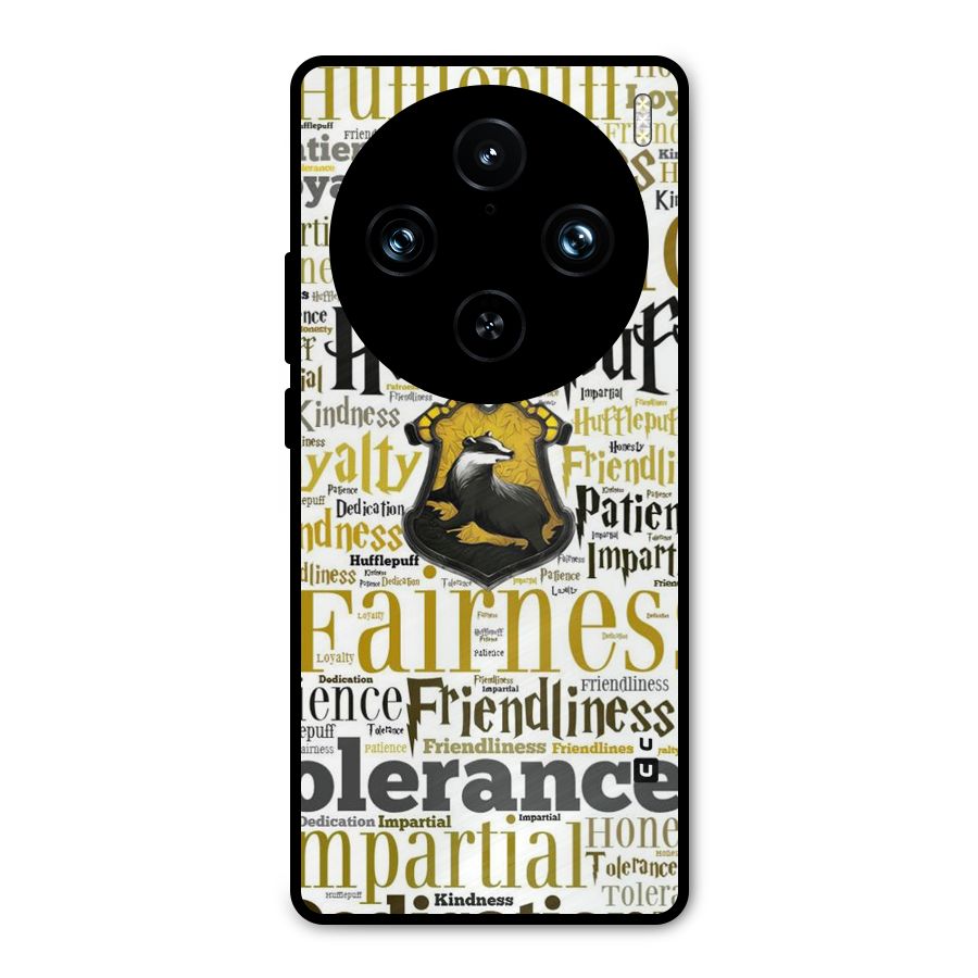 Yellow Fairness Metal Back Case for Vivo X100 Pro