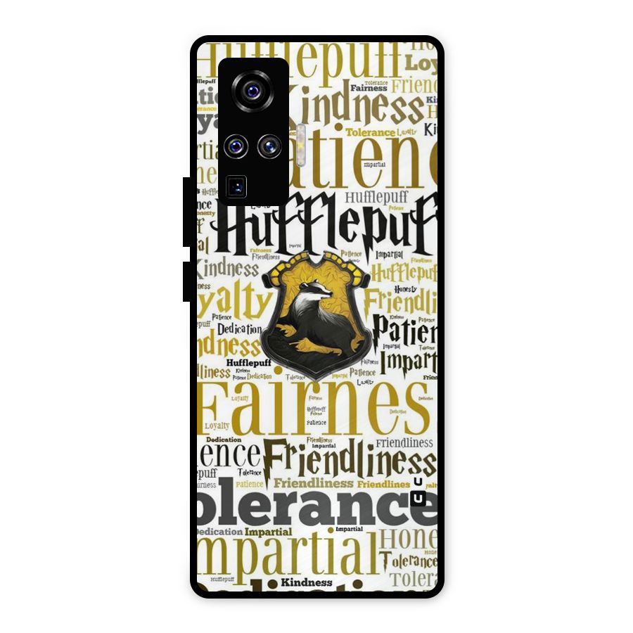 Yellow Fairness Metal Back Case for Vivo X50 Pro