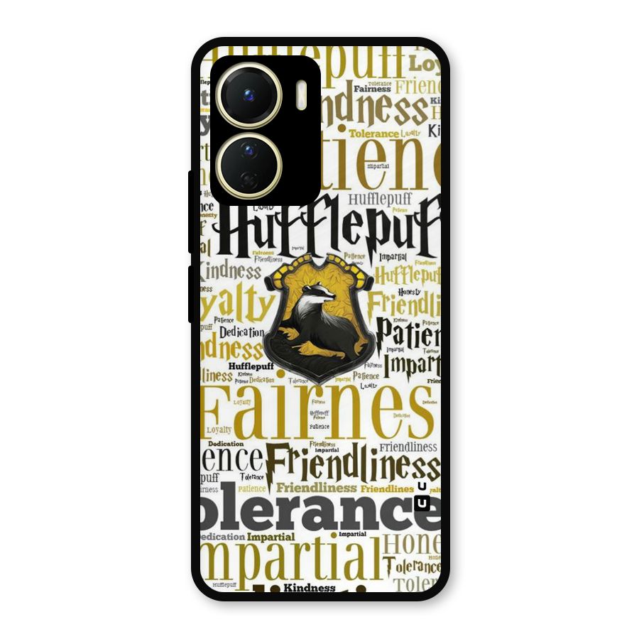 Yellow Fairness Metal Back Case for Vivo Y16